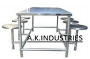 Canteen Tables with Folding Stools